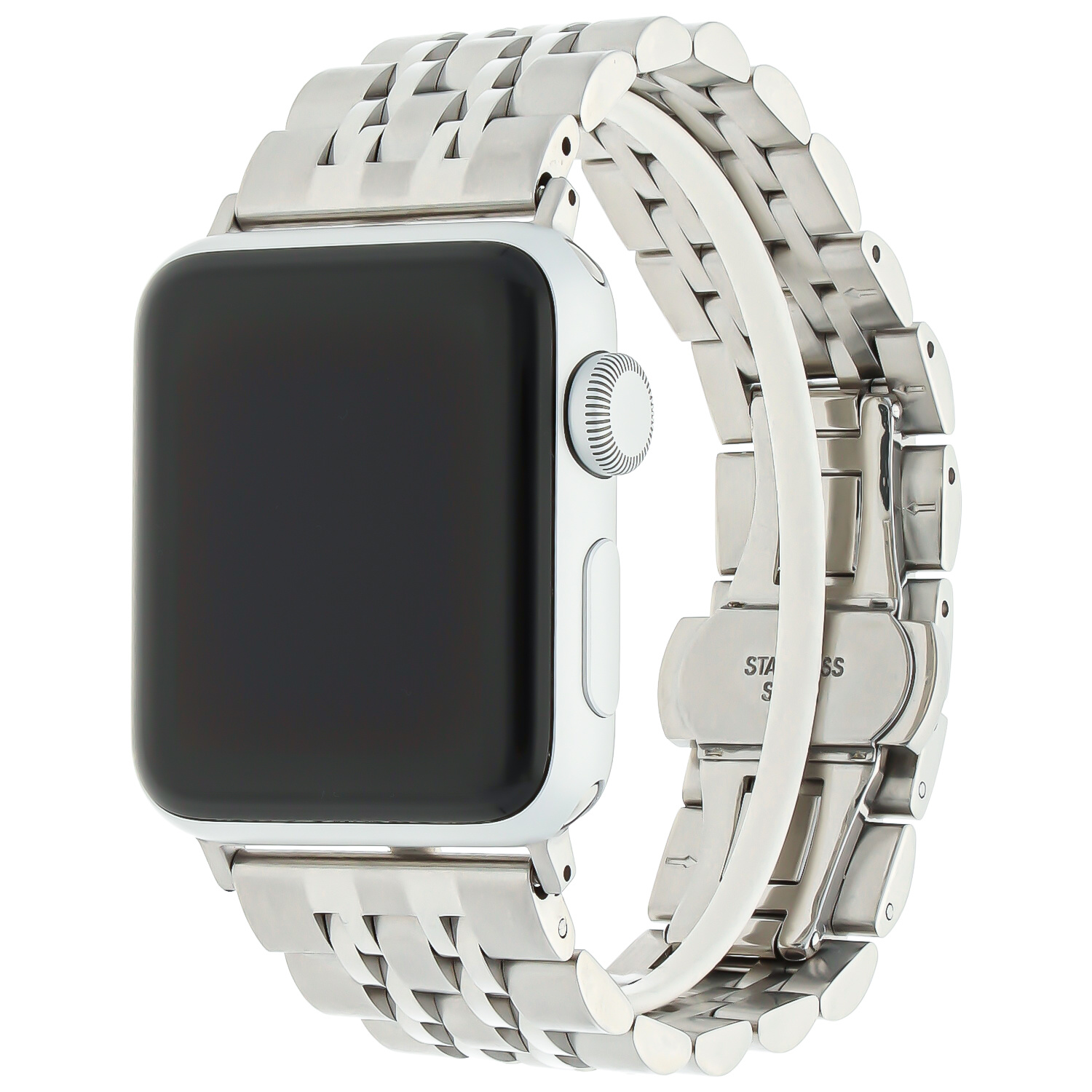Apple Watch Edelstahl GliederArmband - silber