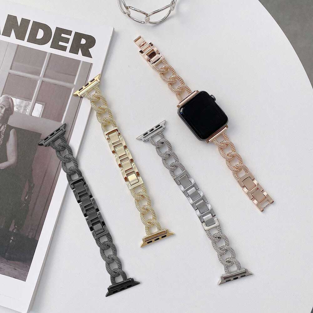 Apple Watch Stahl Gliederarmband Chain - Gold