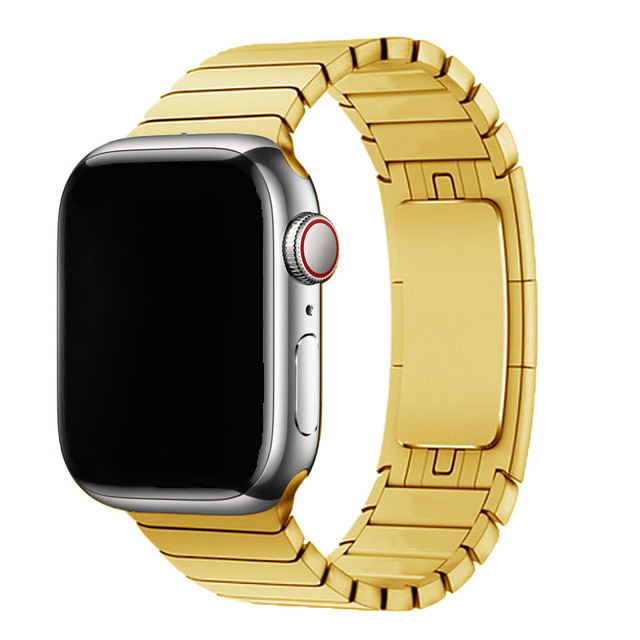 Apple Watch Stahlgliederarmband - gold