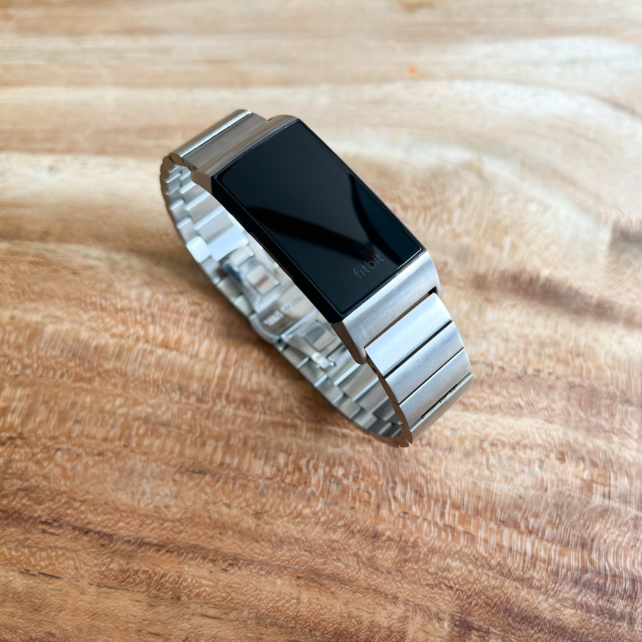 Fitbit Charge 3 & 4 Stahlgliederarmband - silber