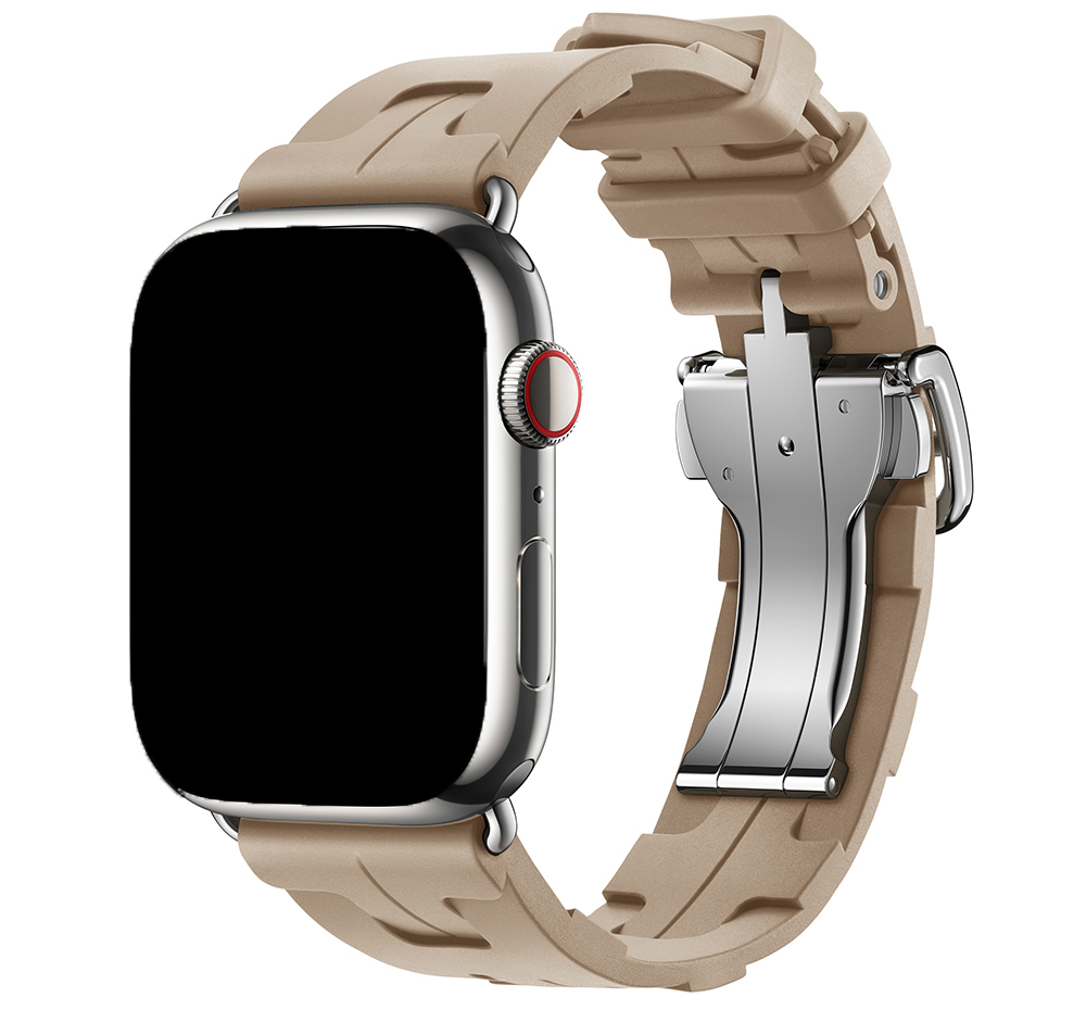 Apple Watch Sportarmband Hermès kilim single tour - nussbaum