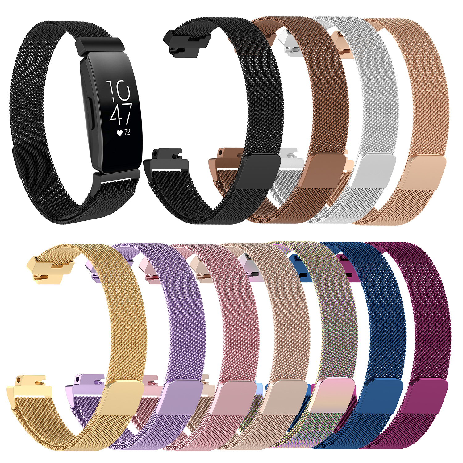 Fitbit Inspire Milanaise Armband - gold