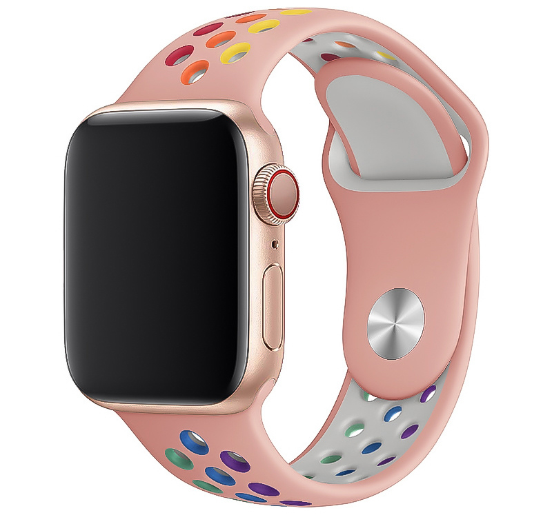 Apple Watch Doppel Sportarmband - buntes Pink