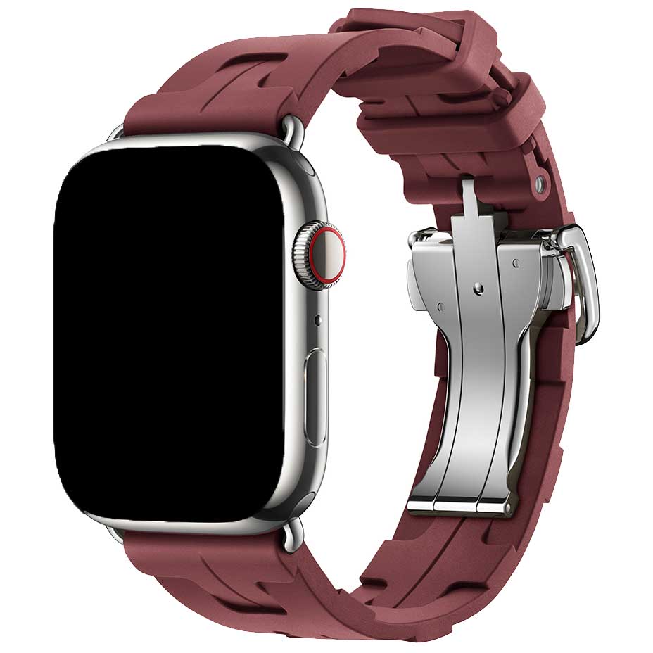 Apple Watch Sportarmband Hermès kilim single tour - rot