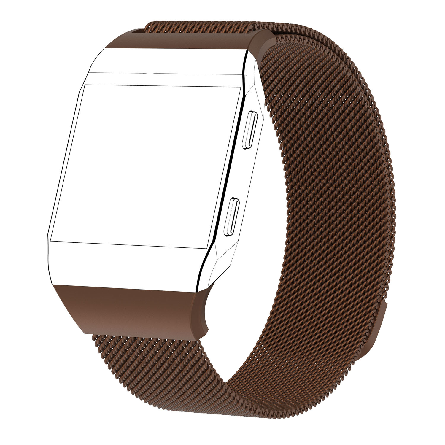 Fitbit Ionic Milanaise Armband - braun