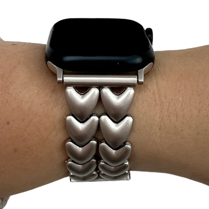 Apple Watch Herz-Stahlgliederarmband – polarstern
