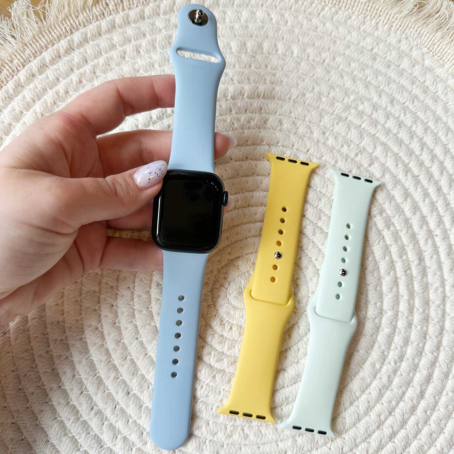 Apple Watch Sportarmband - Hellblau