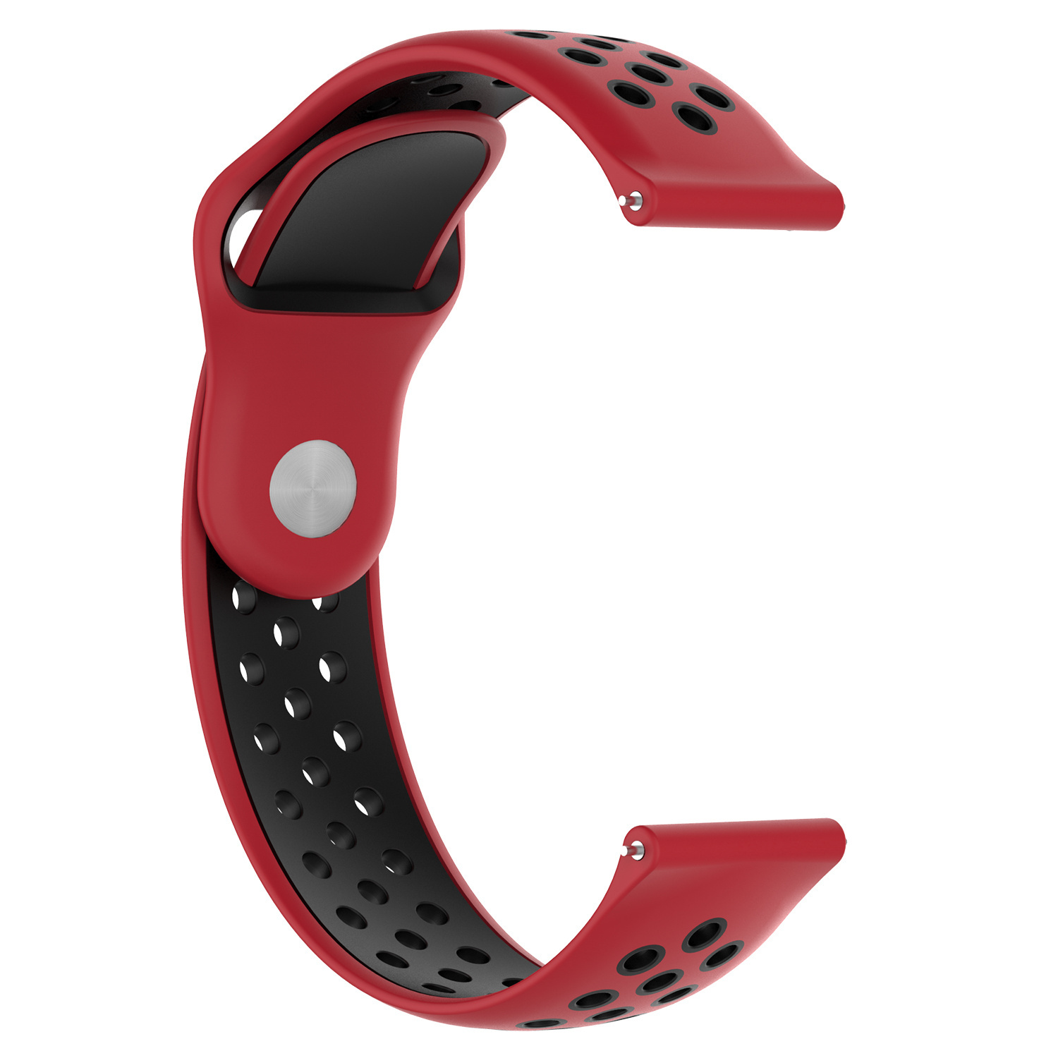 Samsung Galaxy Watch Doppel Sportarmband - rot schwarz