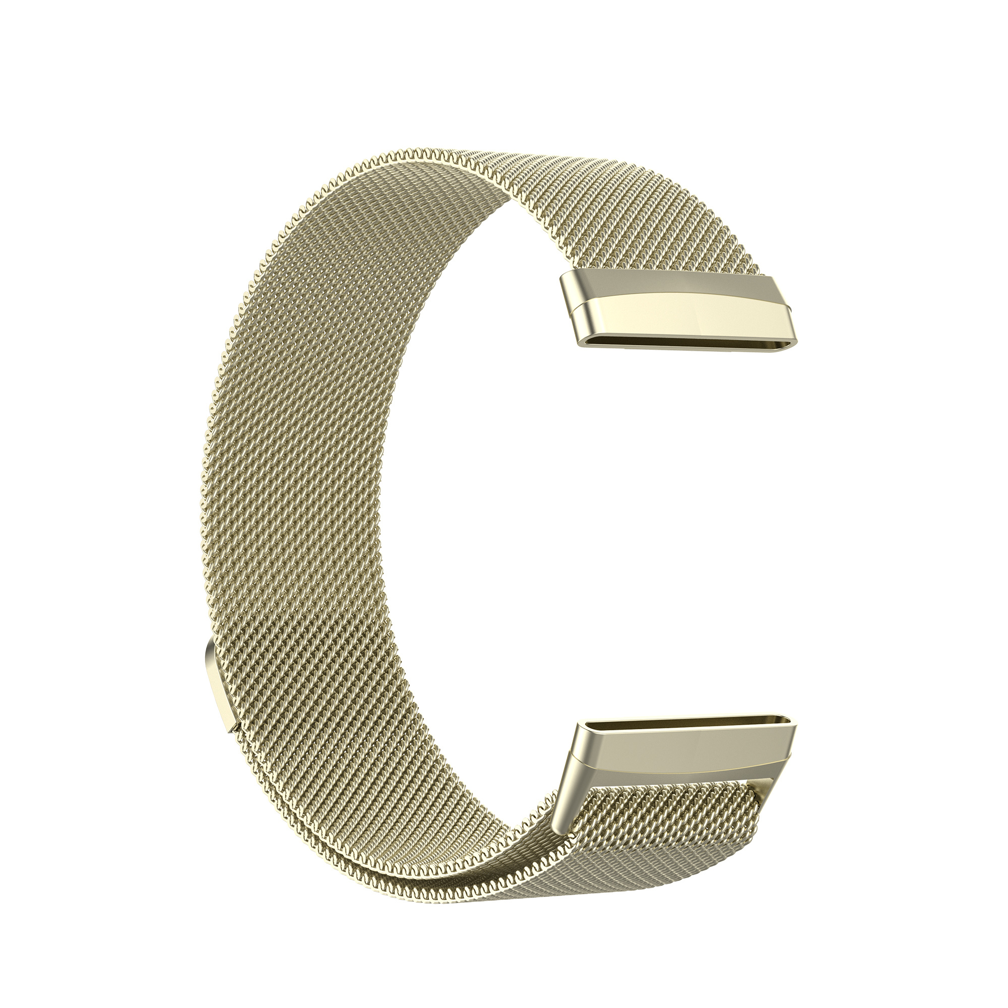 Fitbit Versa 3 / Sense Milanaise Armband - champagne
