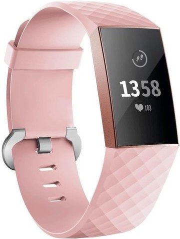 Fitbit Charge 3 & 4 Sport Waffelband - rosa