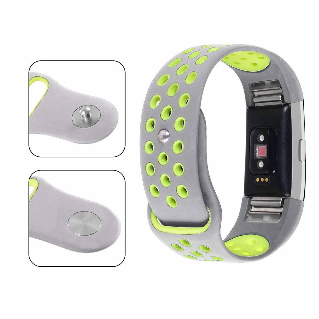 Fitbit Charge 2 Doppel Sportarmband - grau gelb