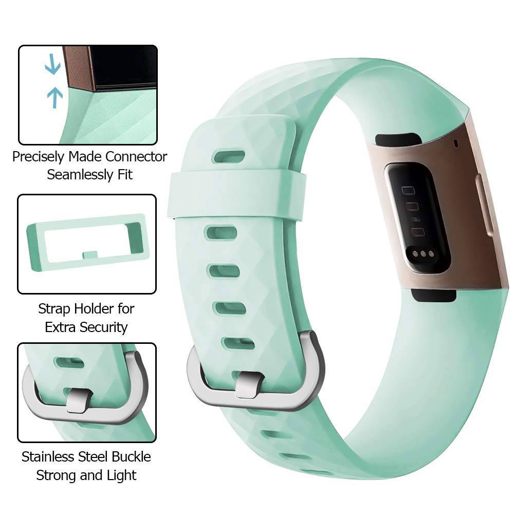 Fitbit Charge 3 & 4 Sport Waffelband - grün