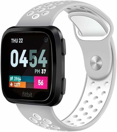 Fitbit Versa Doppel Sportarmband - grau weiß