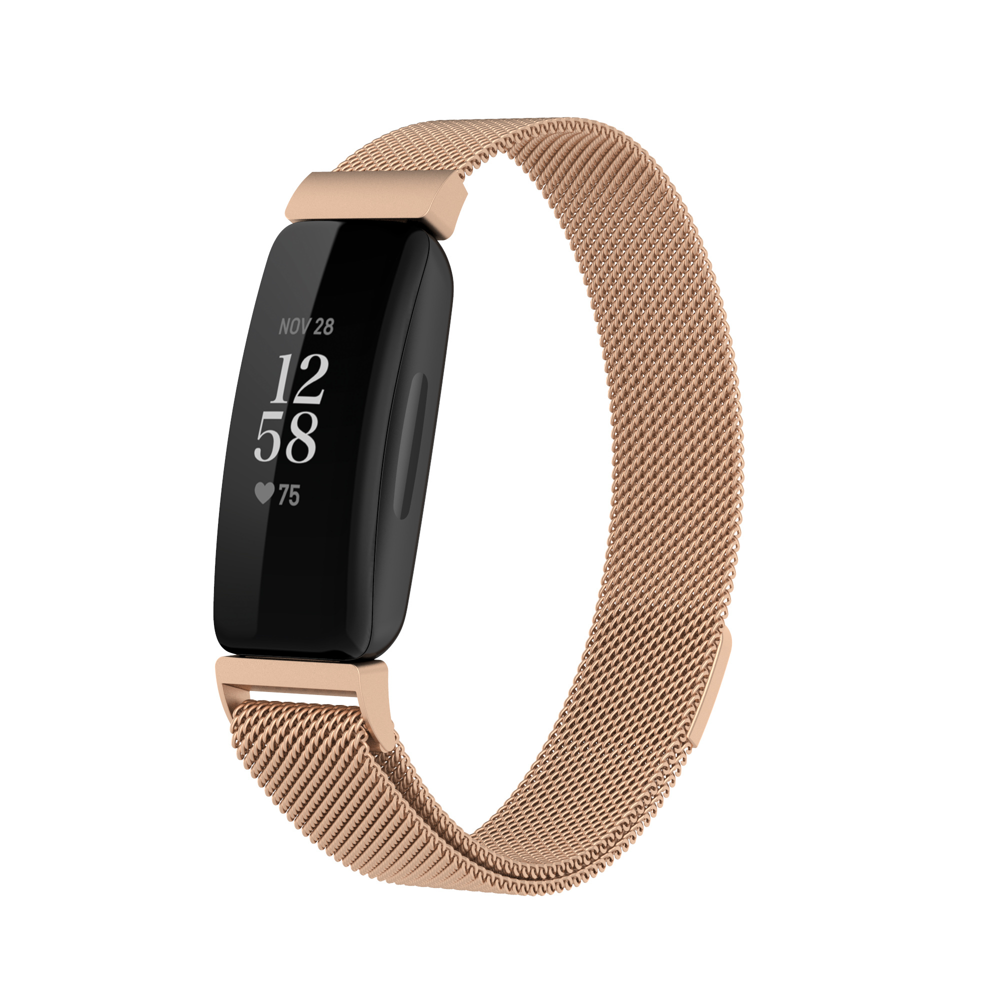 Fitbit Inspire 2 Milanaise Armband - rose gold