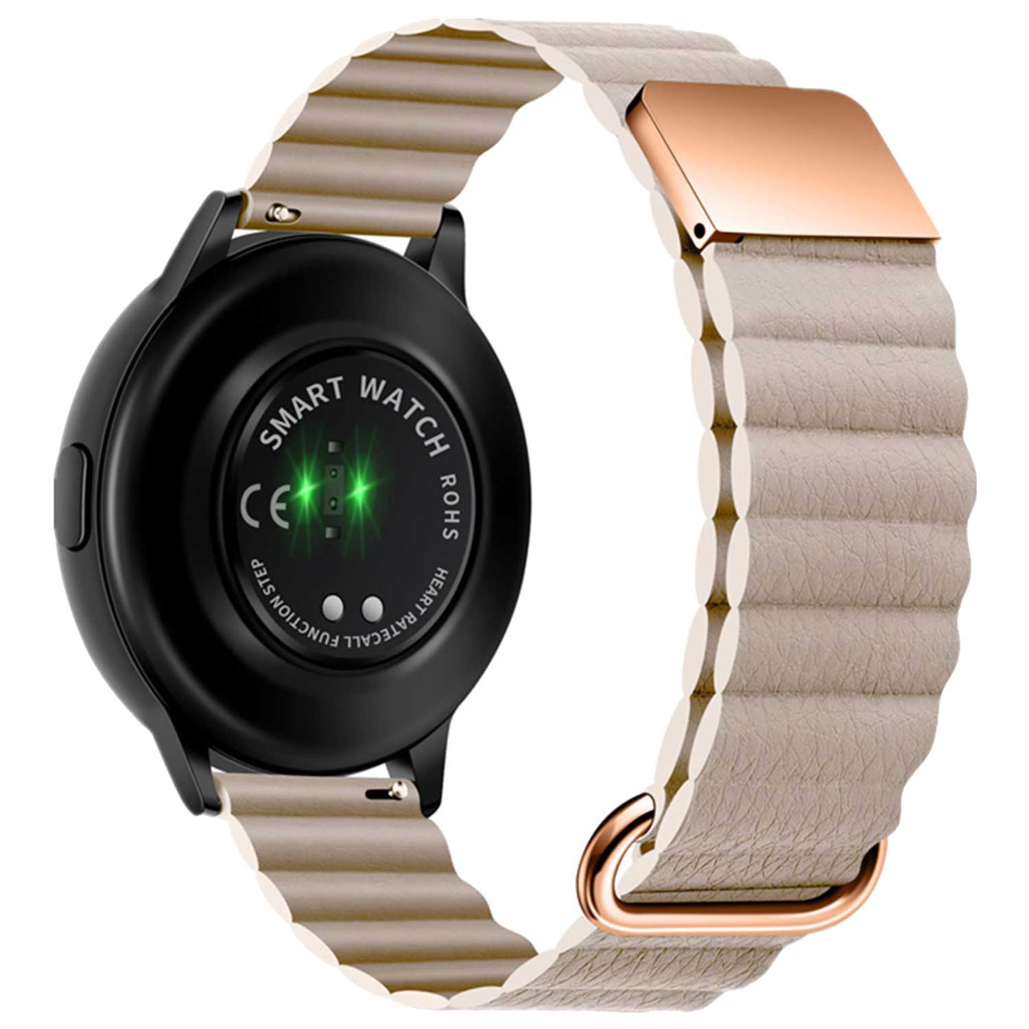 Samsung Galaxy Watch 5 Pro magnetisches Lederarmband - Khaki