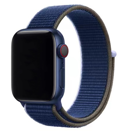 Apple Watch Nylon Sport Loop - dunkles Meeresblau