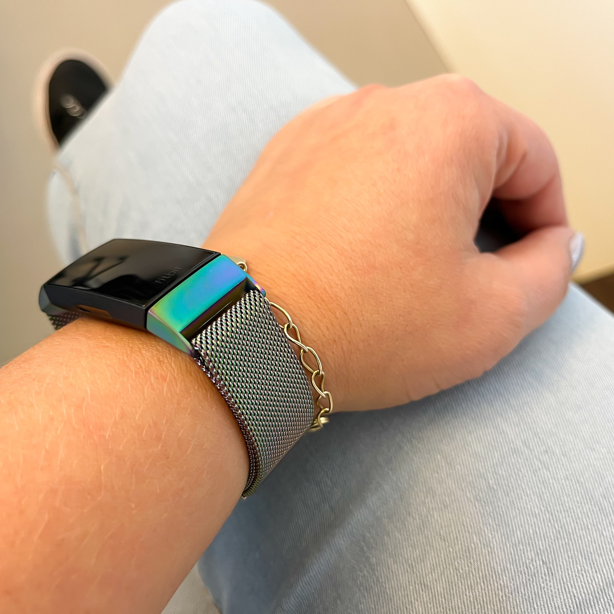 Fitbit Charge 3 & 4 Milanaise Armband - bunt