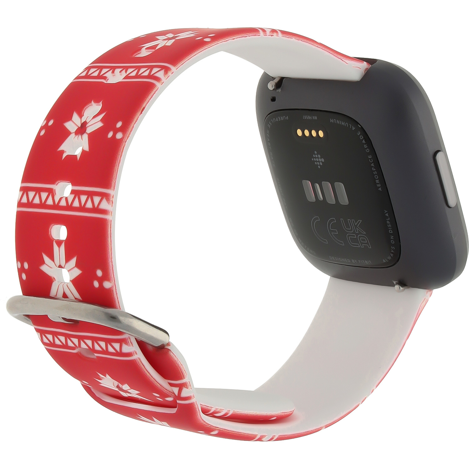 Fitbit Versa druck Sportarmband - Weihnachten Weihnachtsstern rot