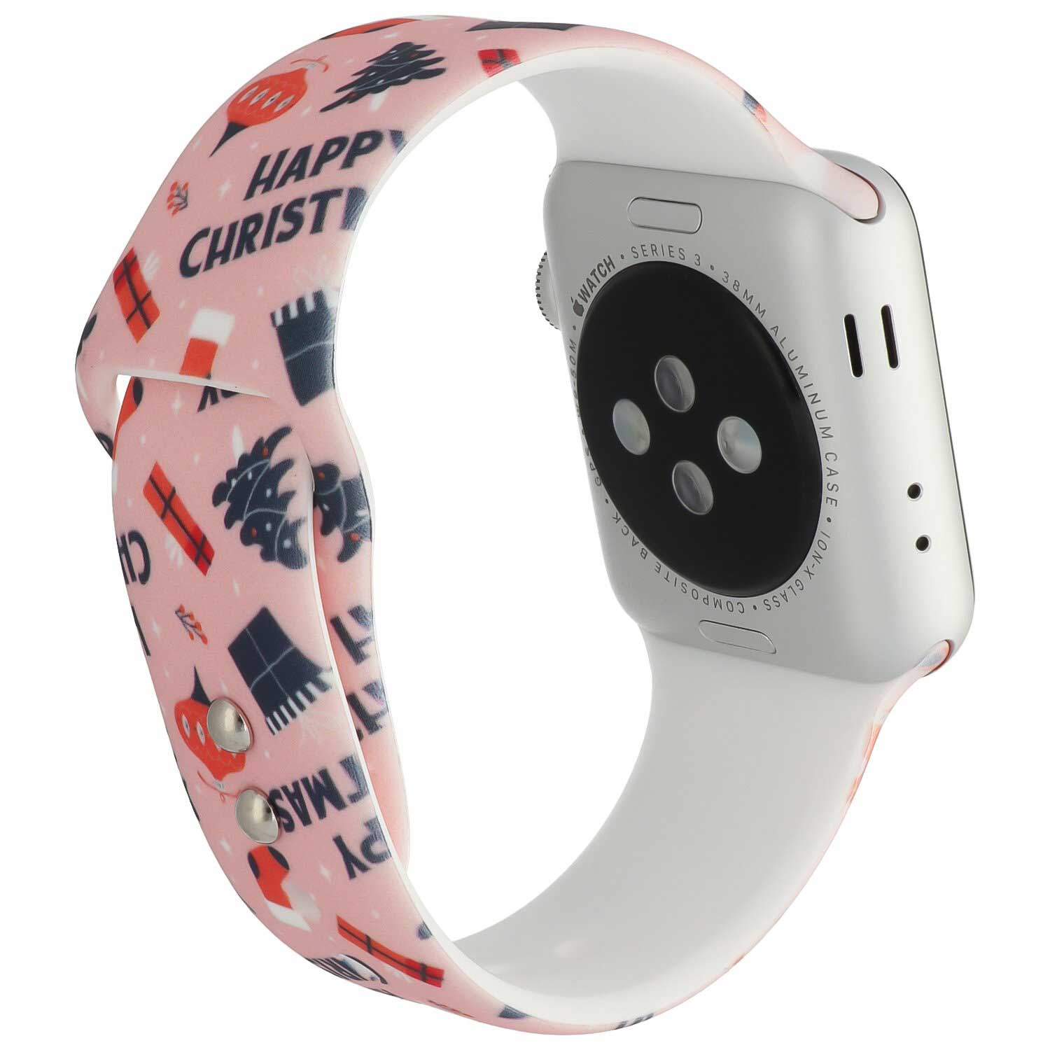 Apple Watch druck Sportarmband - Weihnachten rosa