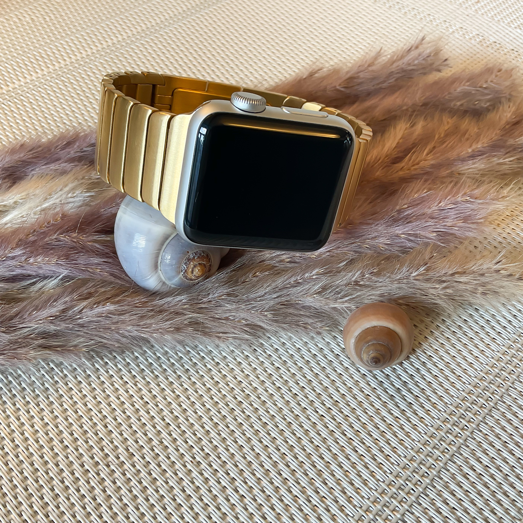 Apple Watch Stahlgliederarmband - gold
