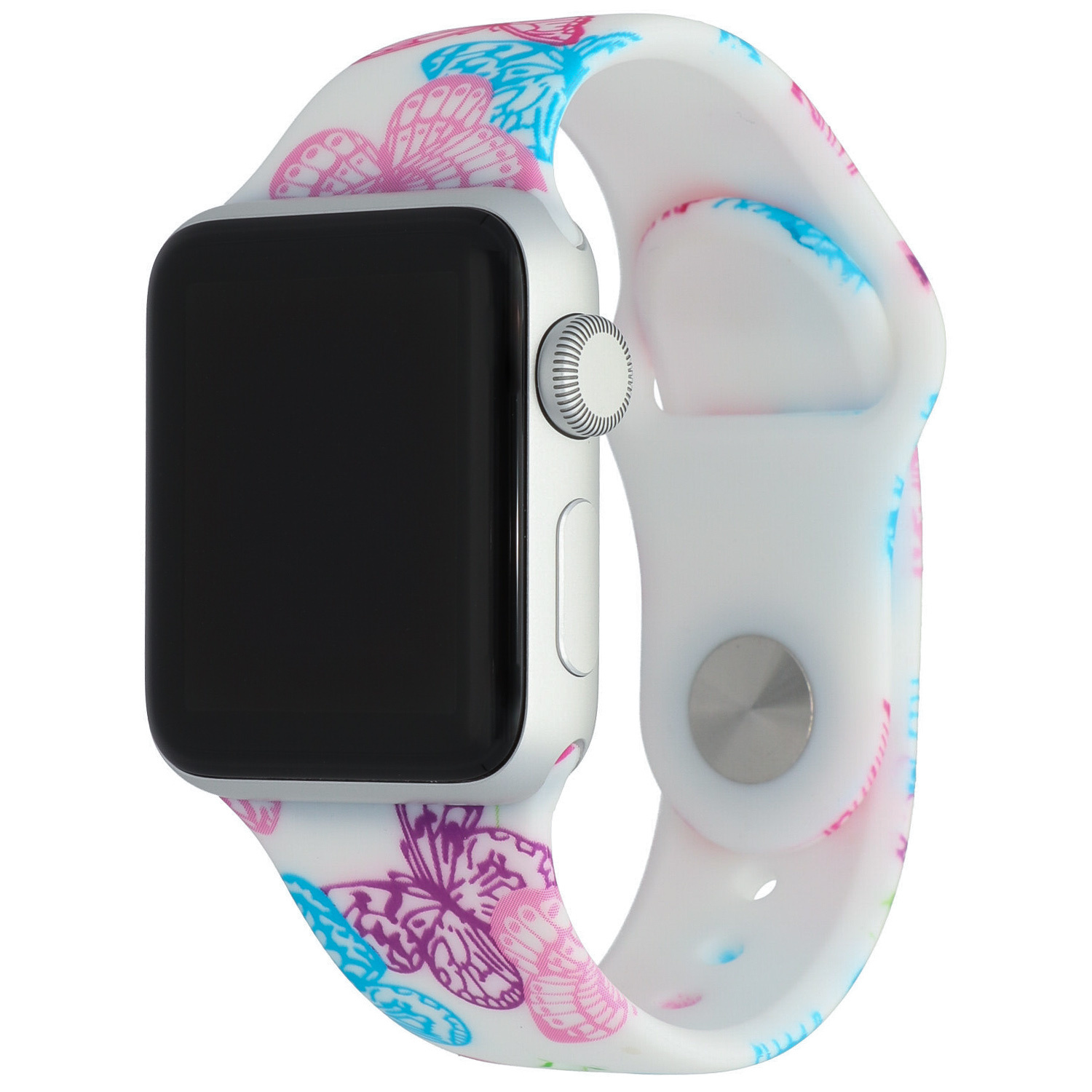 Apple Watch druck Sportarmband - Schmetterling rosa