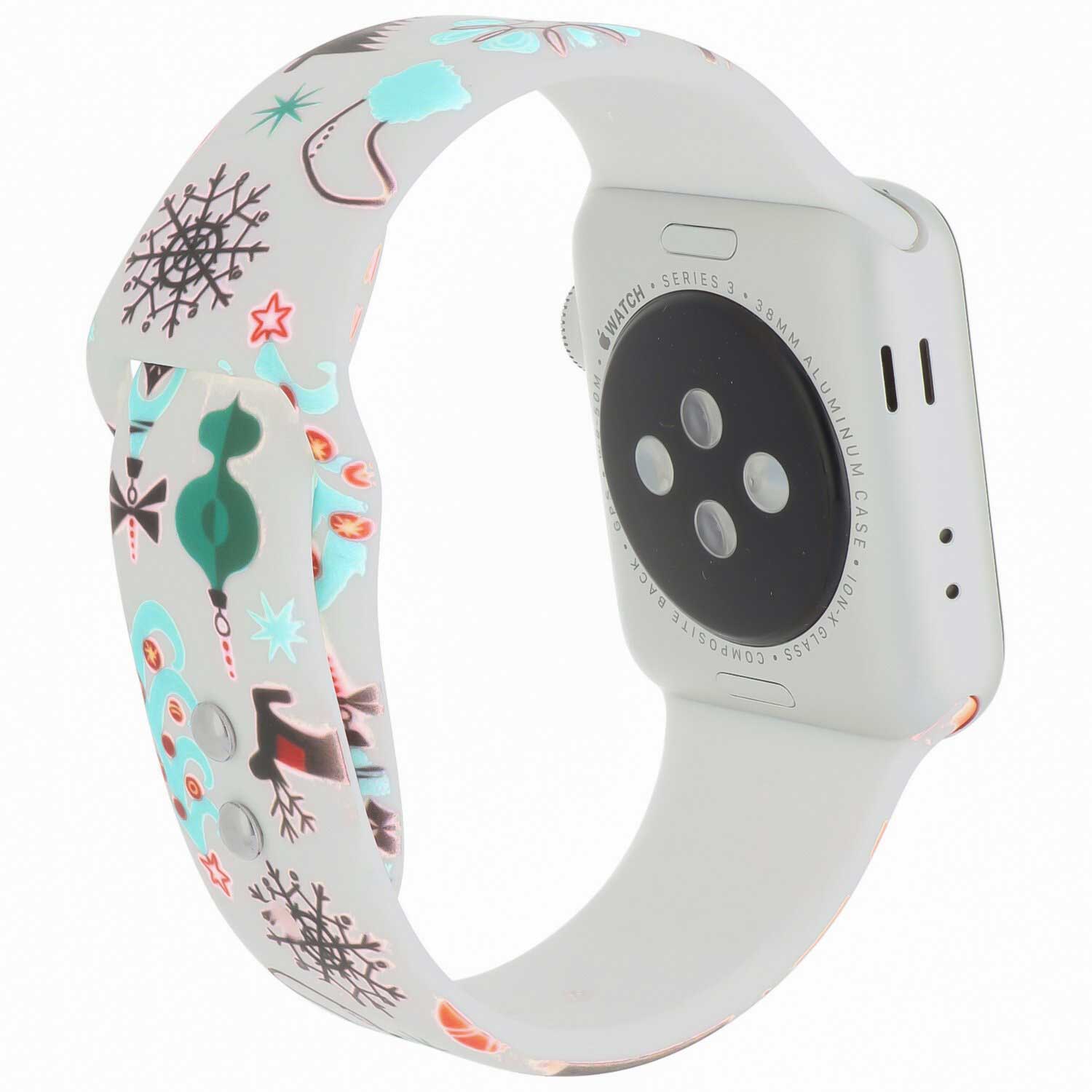 Apple Watch druck Sportarmband - Weihnachten weiß