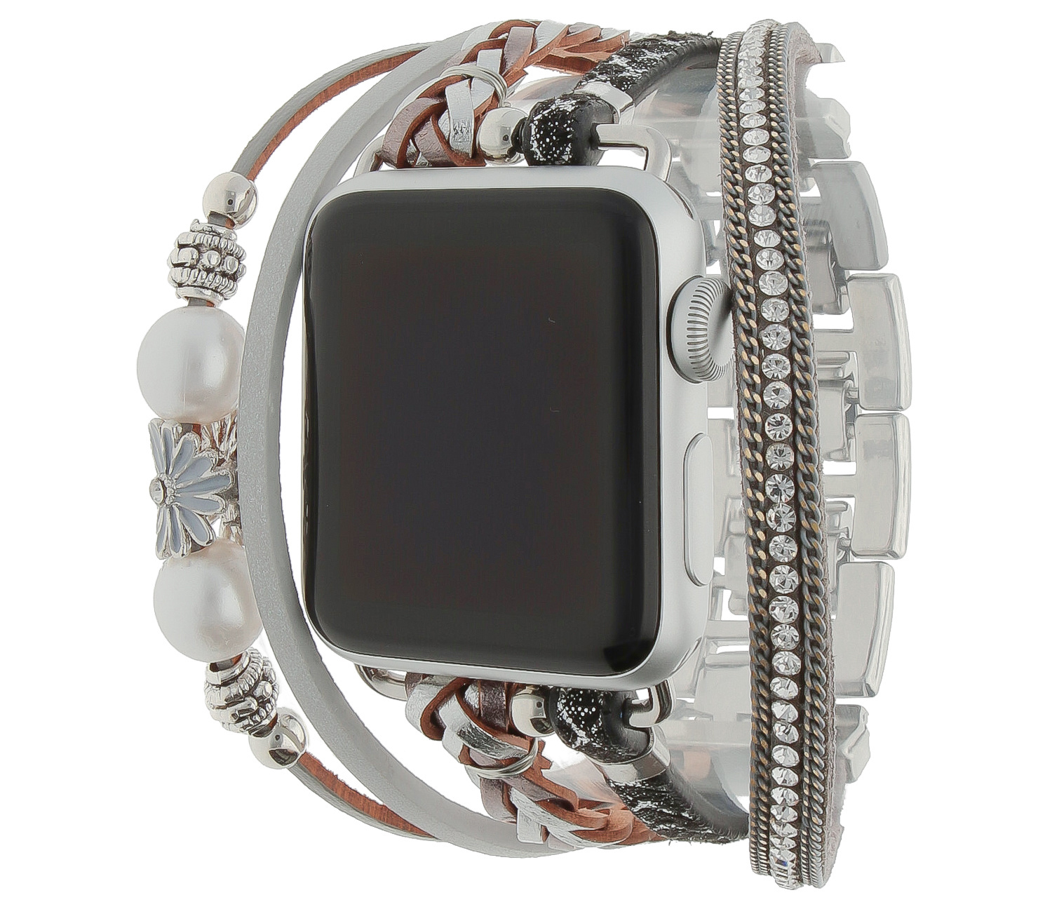 Apple Watch Schmuckarmband – Liz Silber