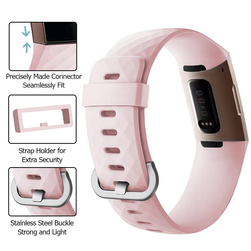 Fitbit Charge 3 & 4 Sport Waffelband - rosa