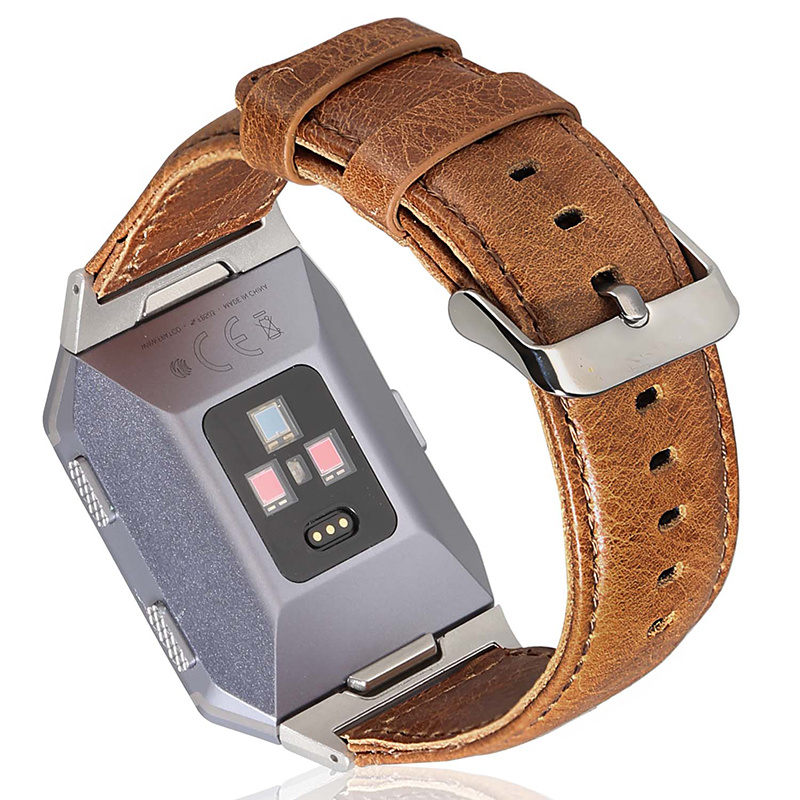 Fitbit Ionic genuine Lederarmband - hellbraun