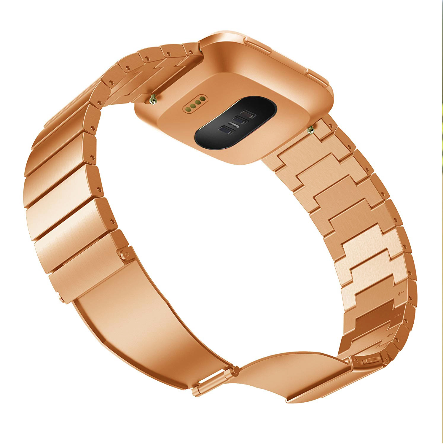 Fitbit Versa Stahlgliederarmband - rose gold