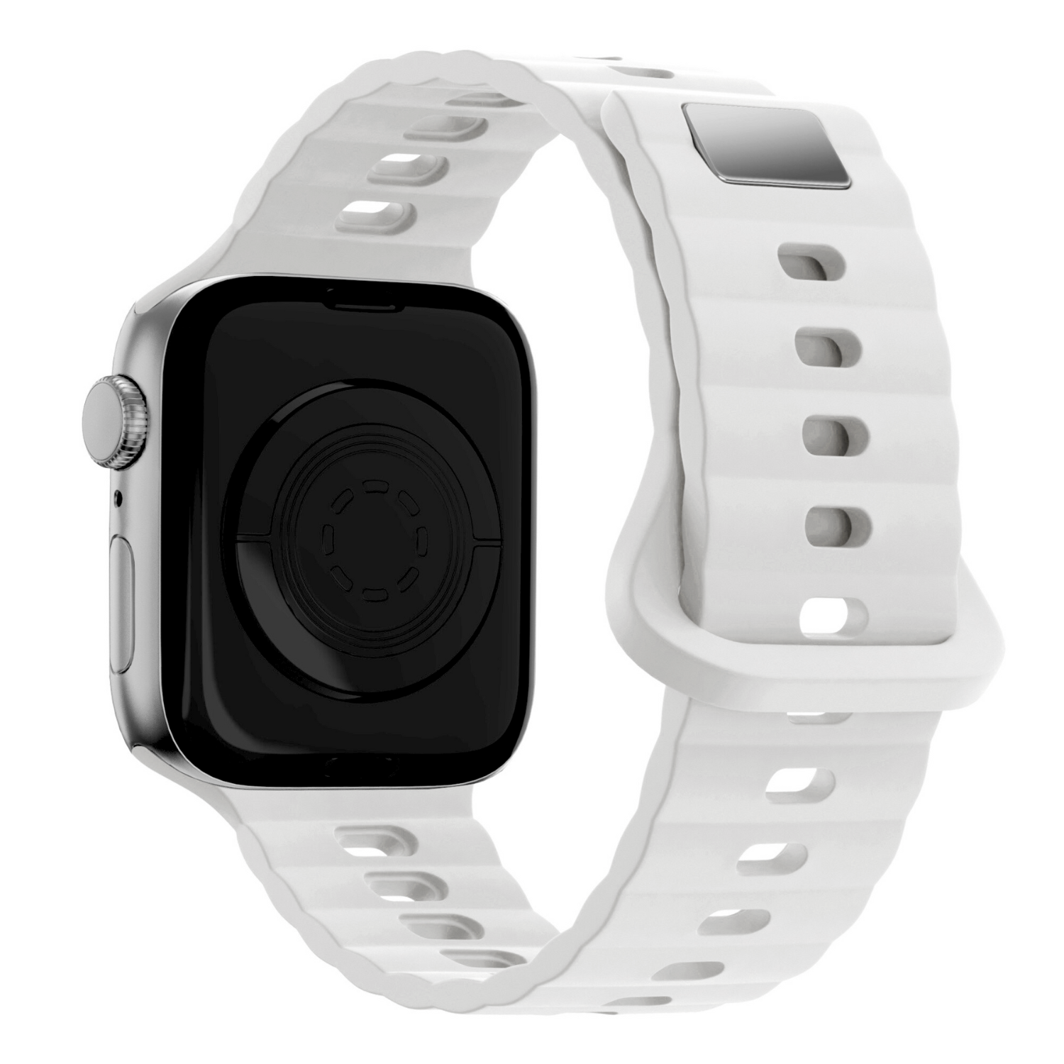 Apple Watch silikon Wave band - Weiß