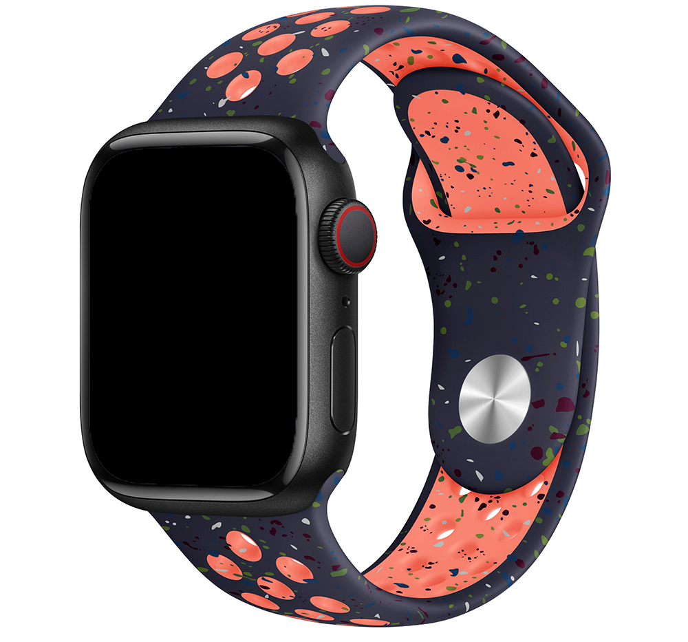 Apple Watch Doppel Sportarmband - blue flame