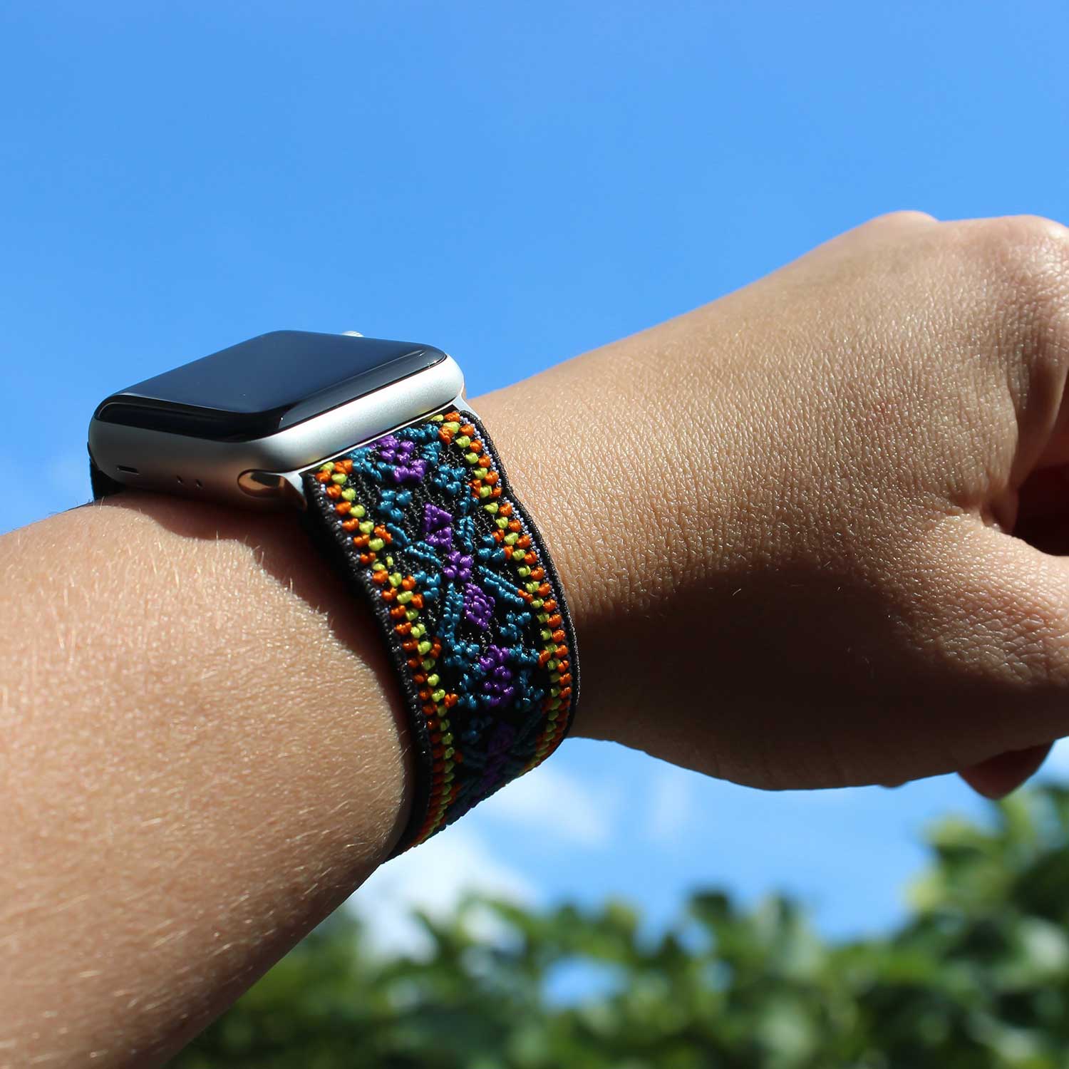 Apple Watch Nylon Armband - böhmisch lila