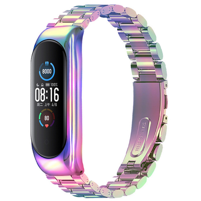 Xiaomi Mi 3/4/5/6 Perlen stahl Gliederarmband - bunt