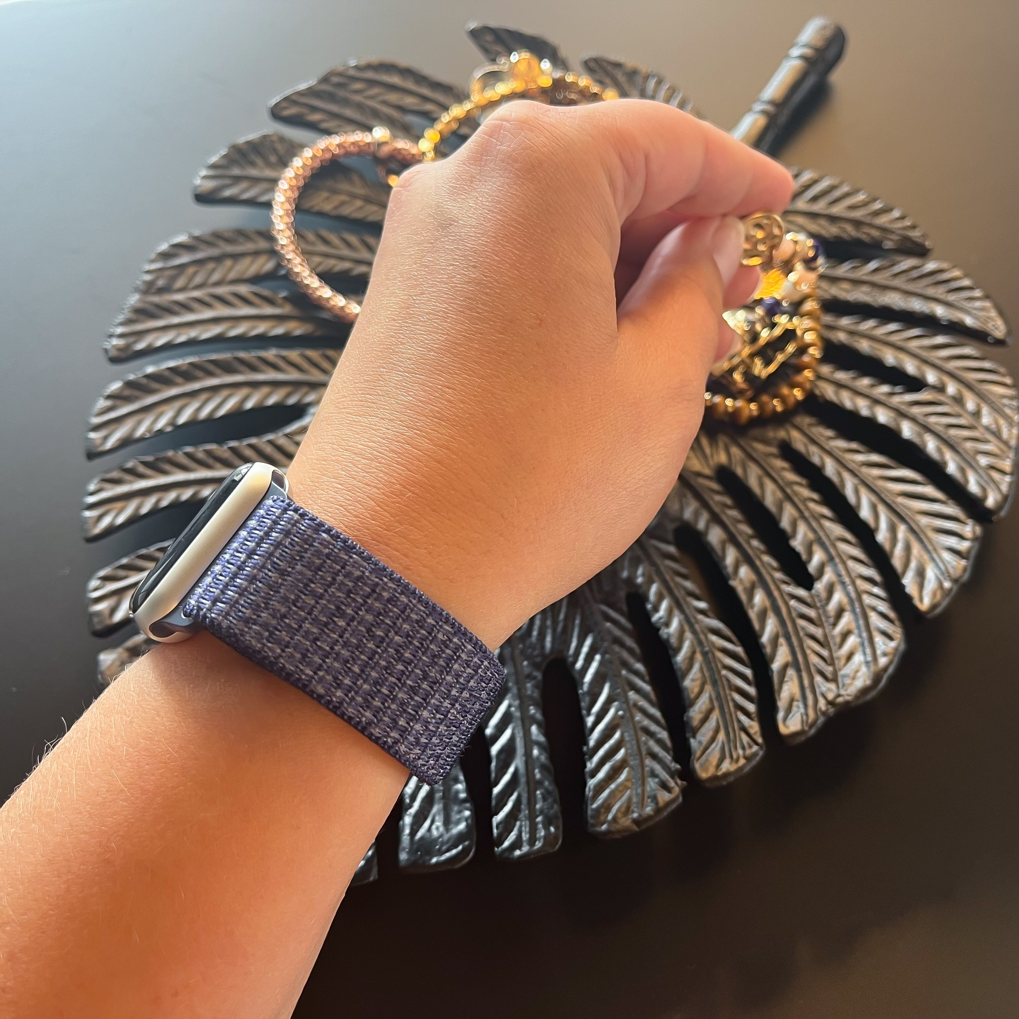 Apple Watch Nylon Sport Loop - lila Puls