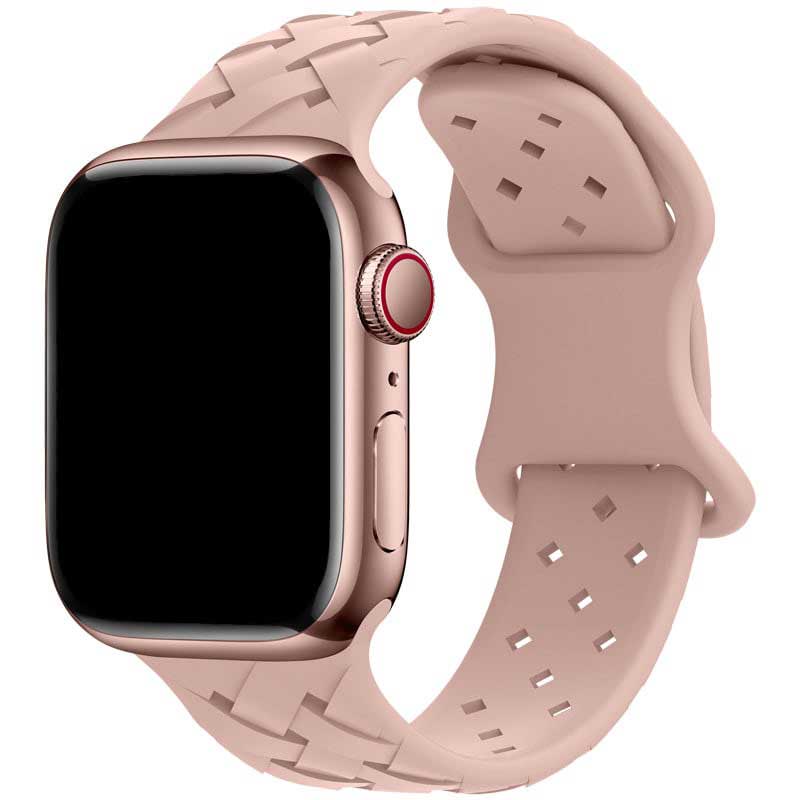 Apple Watch geflochtenes Sportarmband - rosa Sand