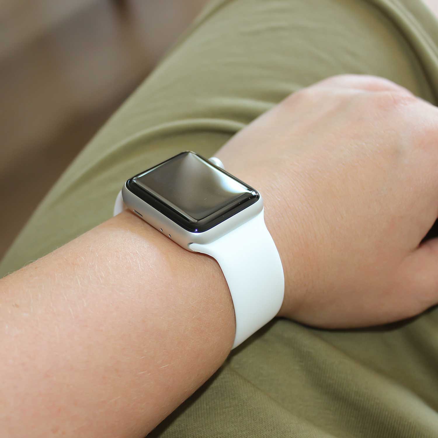 Apple Watch Solo Loop Sportarmband - weiß