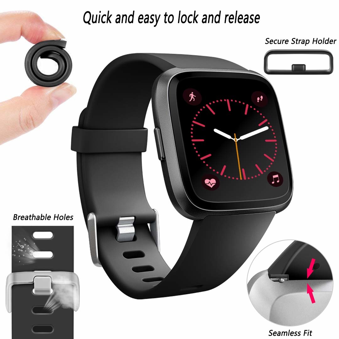 Fitbit Versa Sportarmband - schwarz