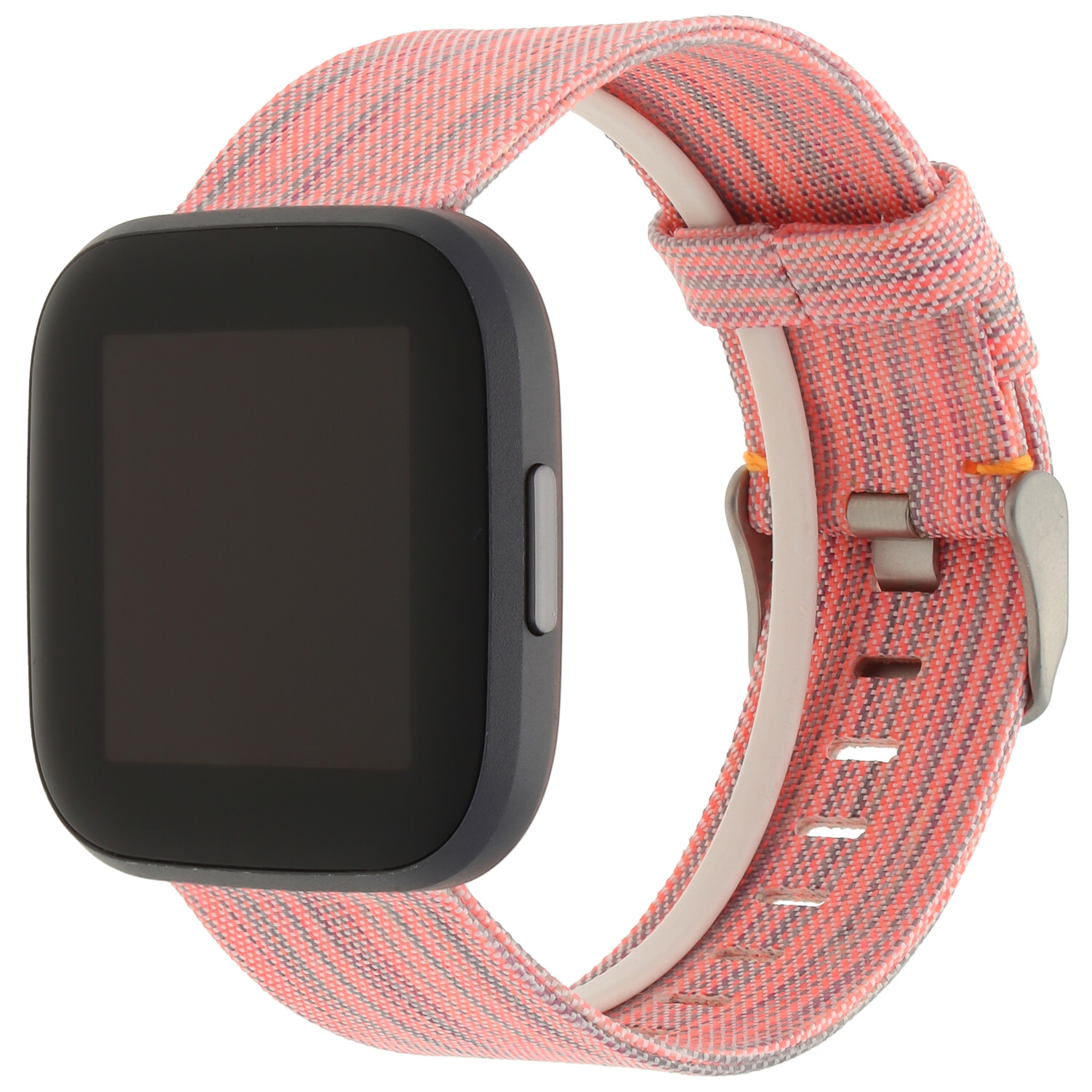Fitbit Versa Nylon Schnallenband - orange gestreift