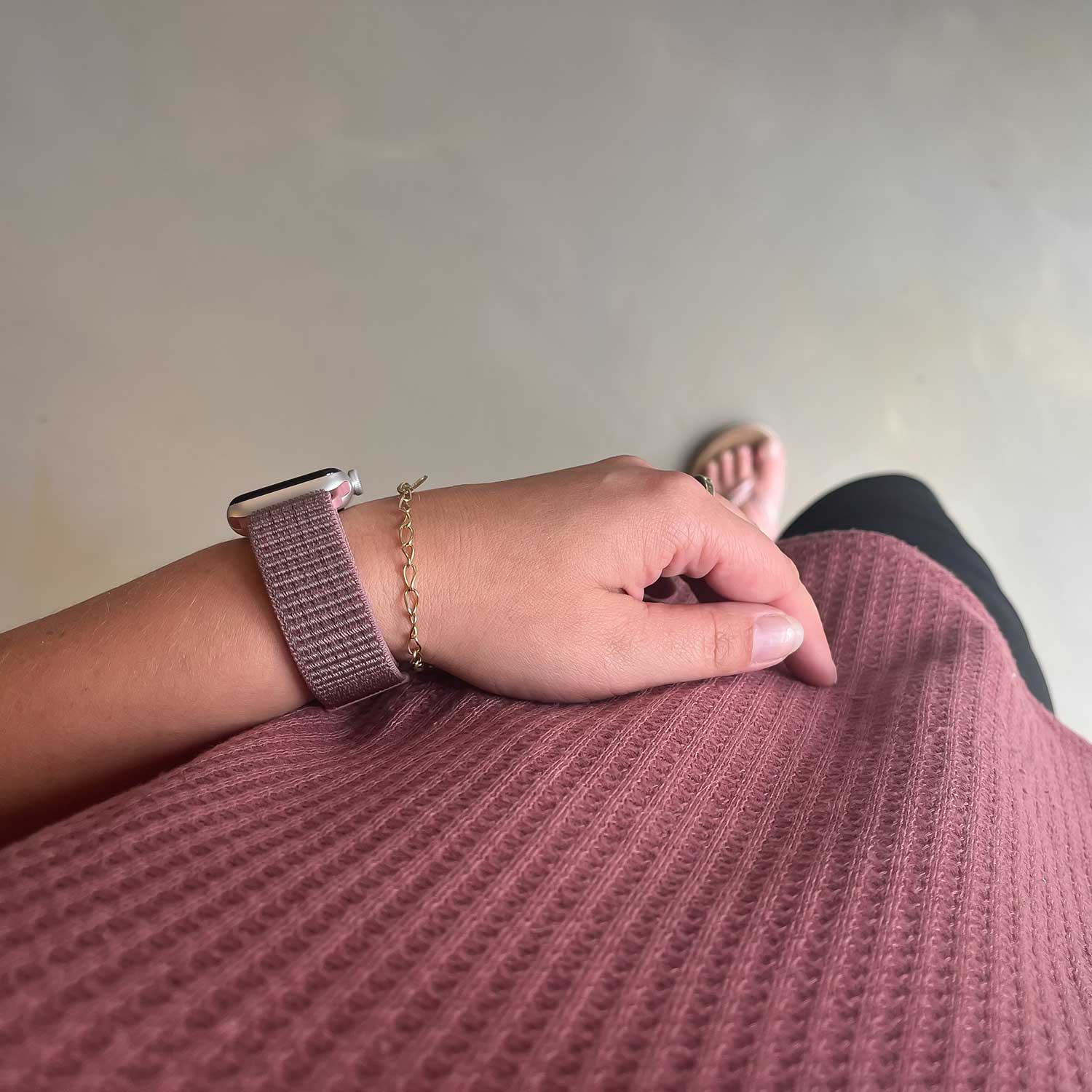 Apple Watch Nylon Sport Loop - Smokey Mauve