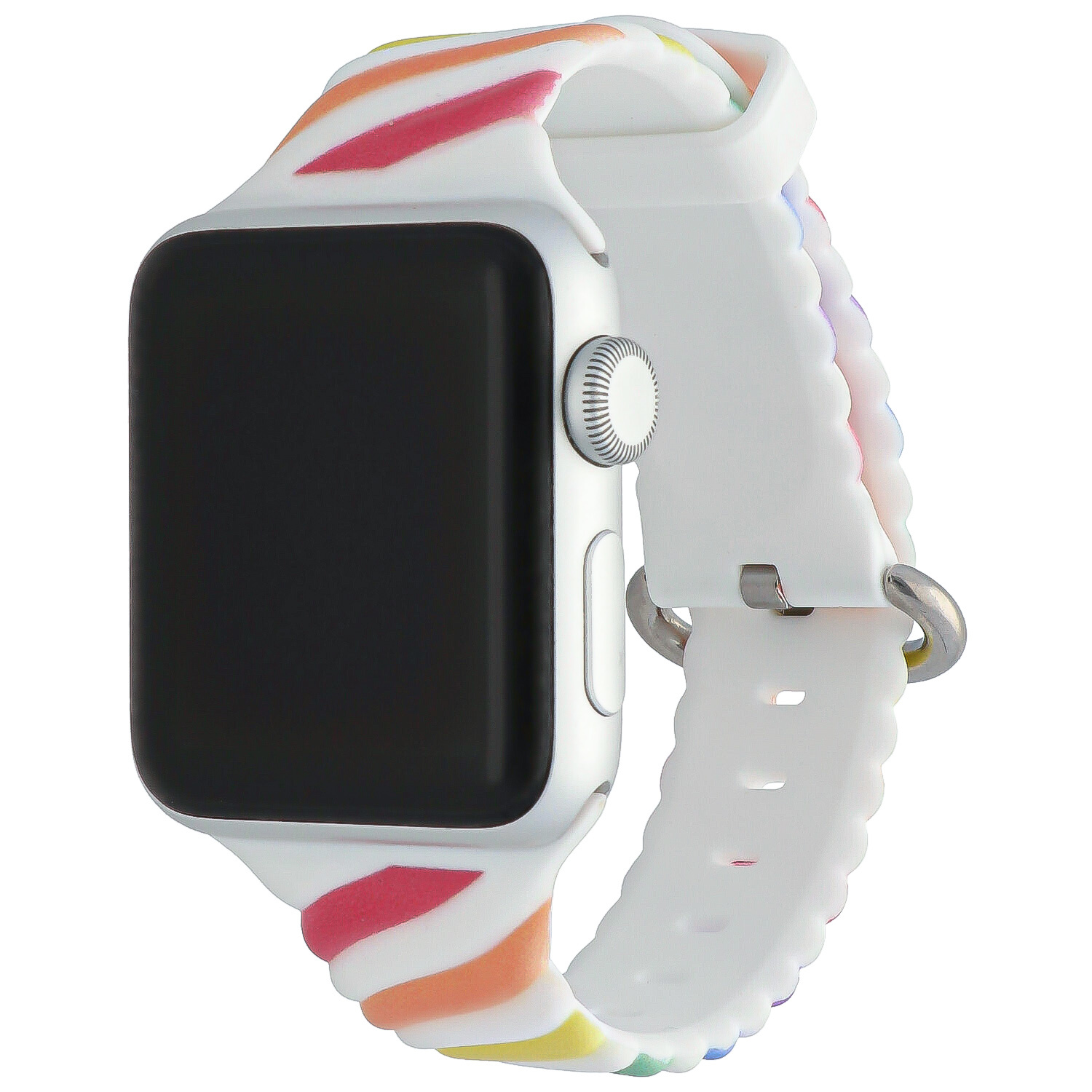 Apple Watch Strudel Sportarmband - bunt weiß