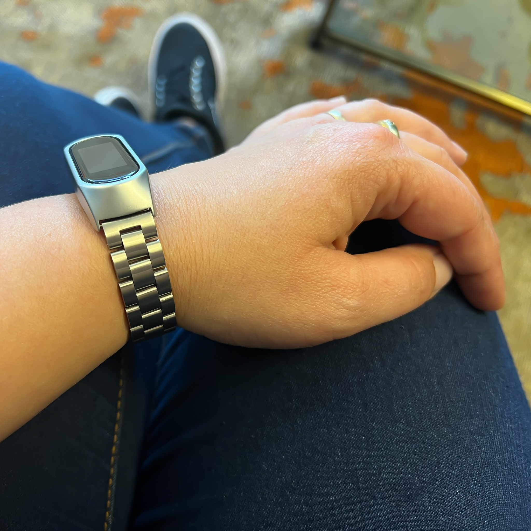 Xiaomi Mi 3/4/5/6 Perlen stahl Gliederarmband - matt silber