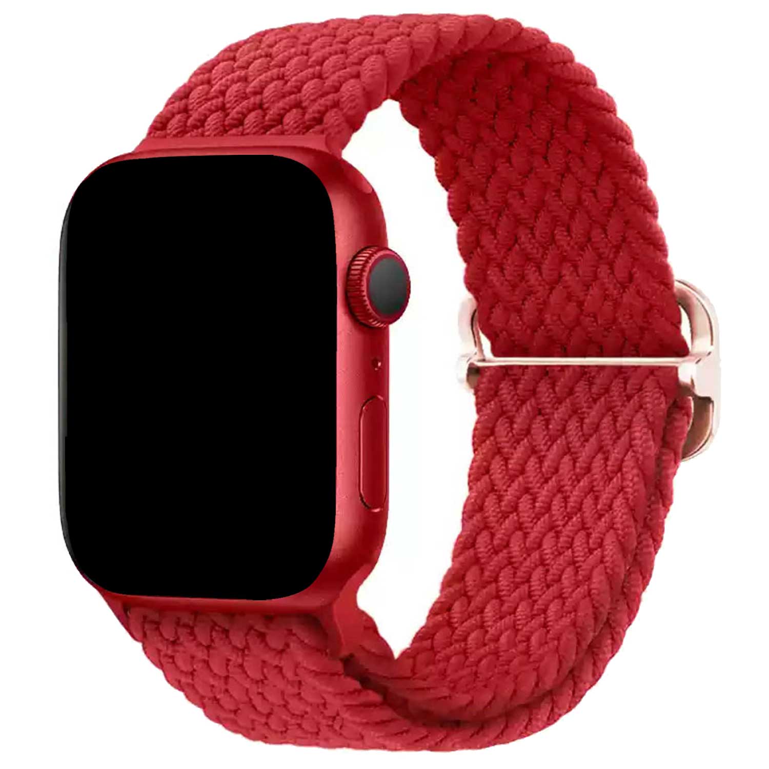 Apple Watch Geflochtenes Schnalle Weavy Armband - Rot