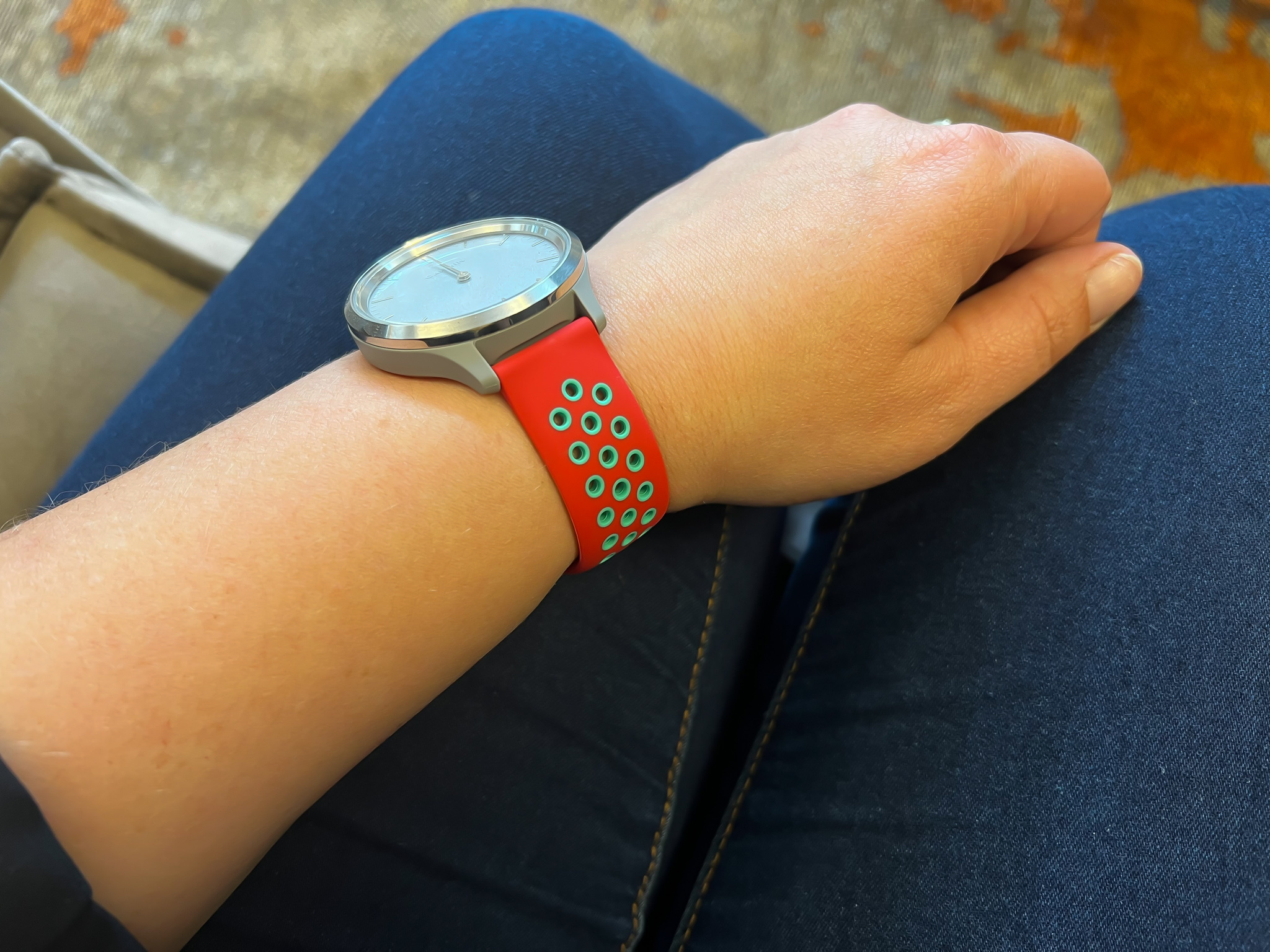 Garmin Vivoactive / Vivomove Doppel Sportarmband - rot teal