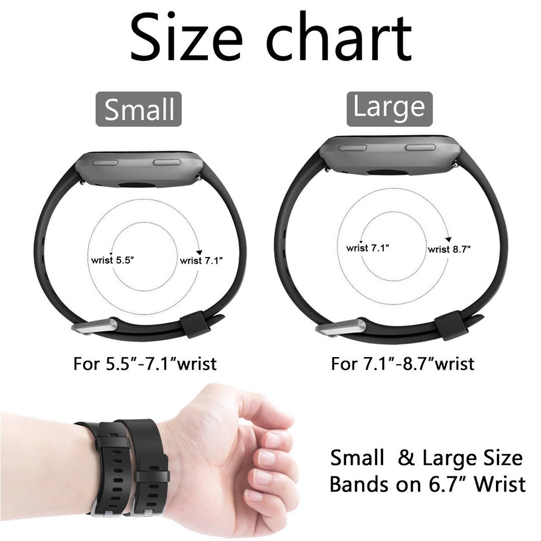 Fitbit Versa Sportarmband - schwarz