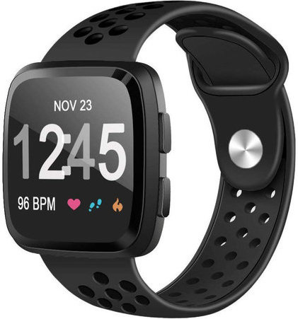 Fitbit Versa Doppel Sportarmband - schwarz schwarz