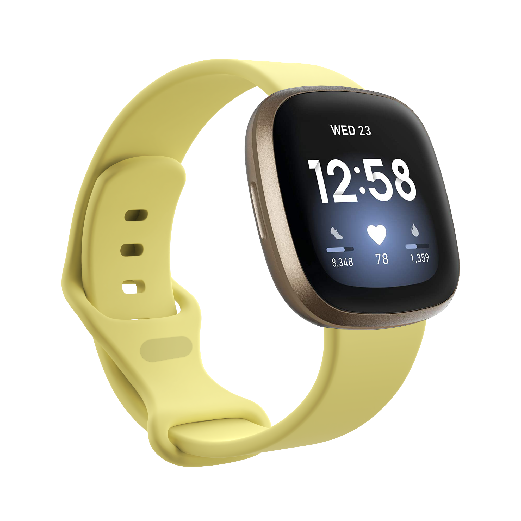 Fitbit Versa 3 / Sense Sportarmband - gelb