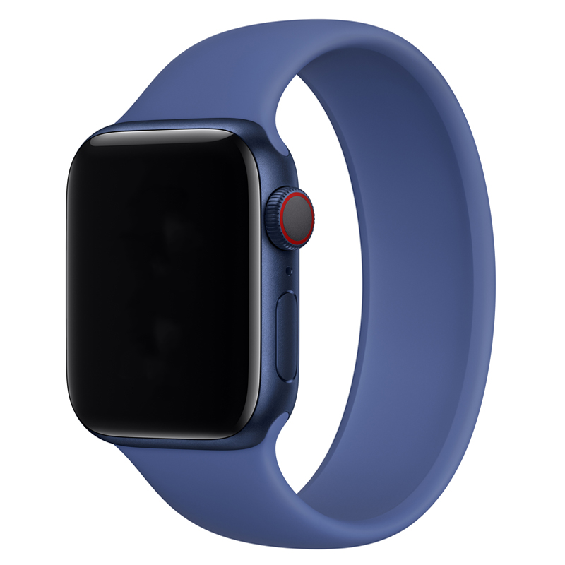 Apple Watch Solo Loop Sportarmband - Tomales blau