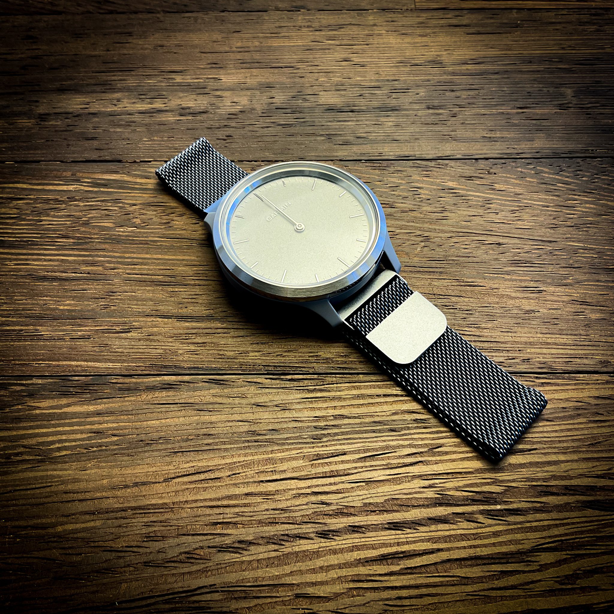 Garmin Vivoactive / Vivomove Milanaise Armband - silber
