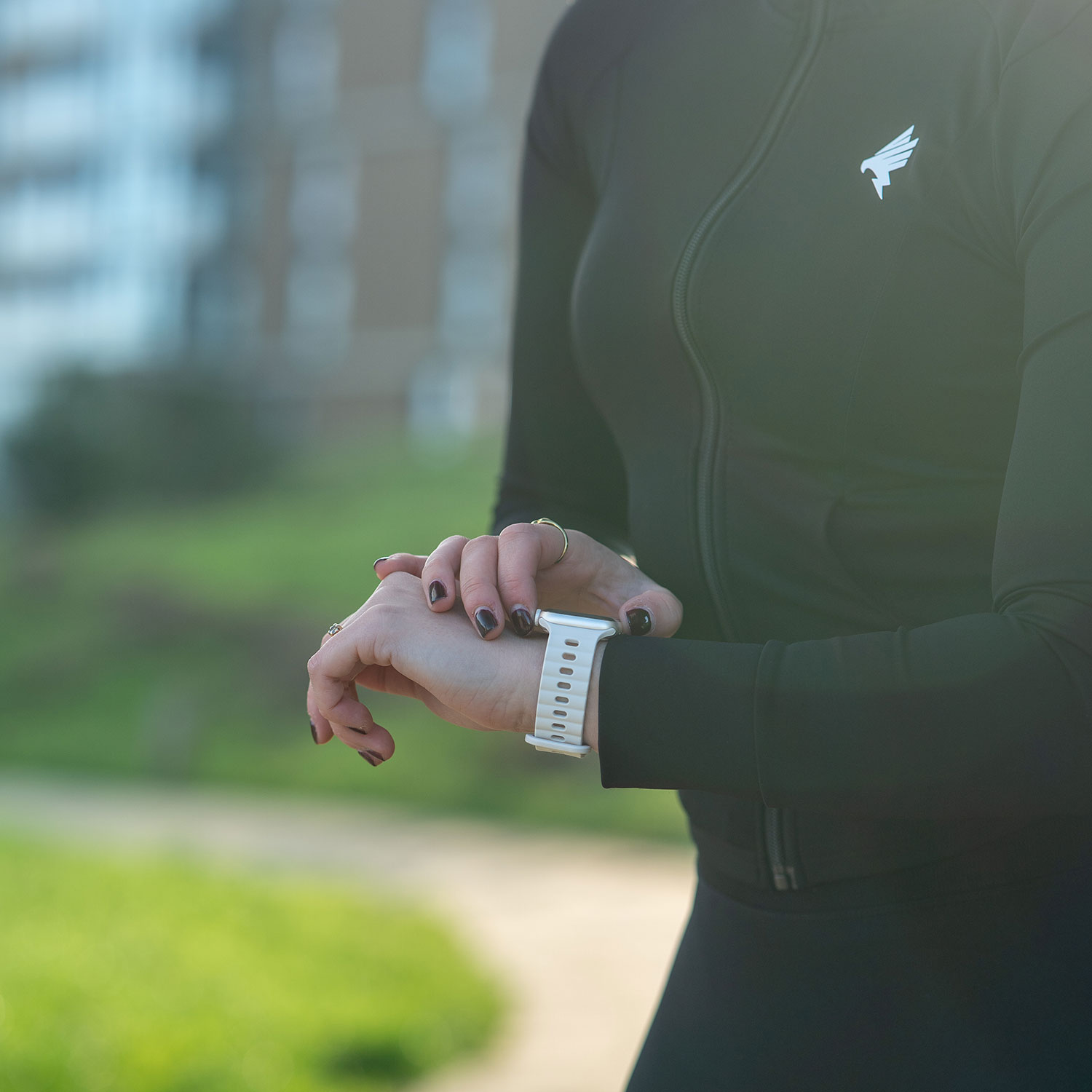 Apple Watch silikon Wave band - Weiß